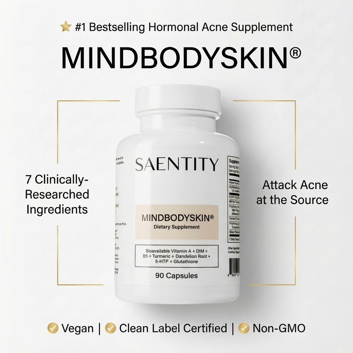MindBodySkin - Integratore per l'Acne Ormonale